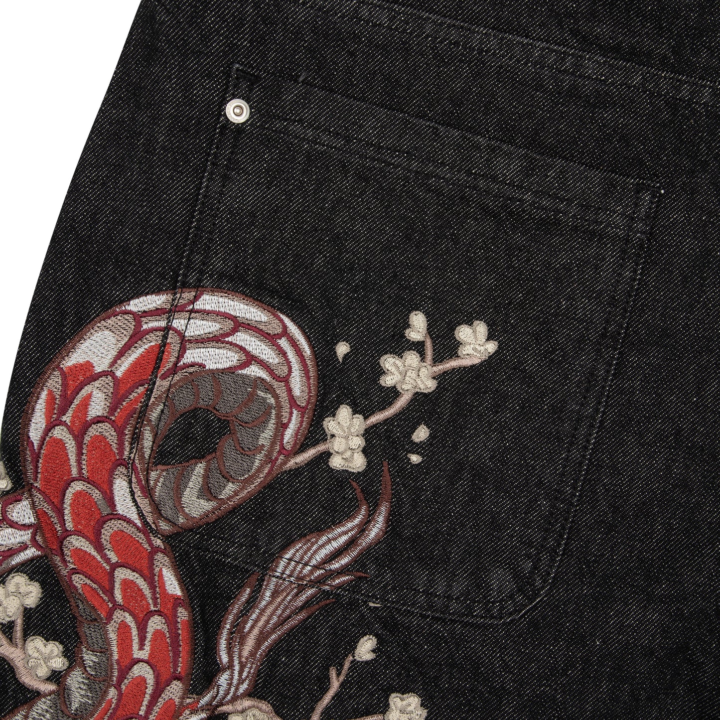 "yakuza" raw Denim black 01