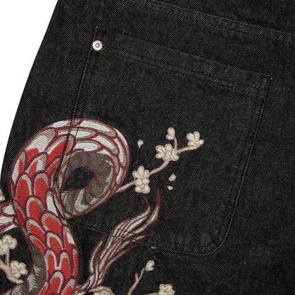 "yakuza" raw Denim black 01