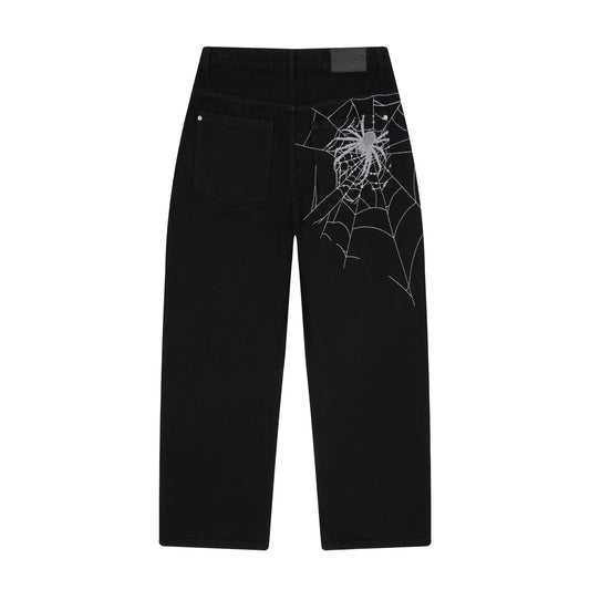 "spiderweb" raw Denim