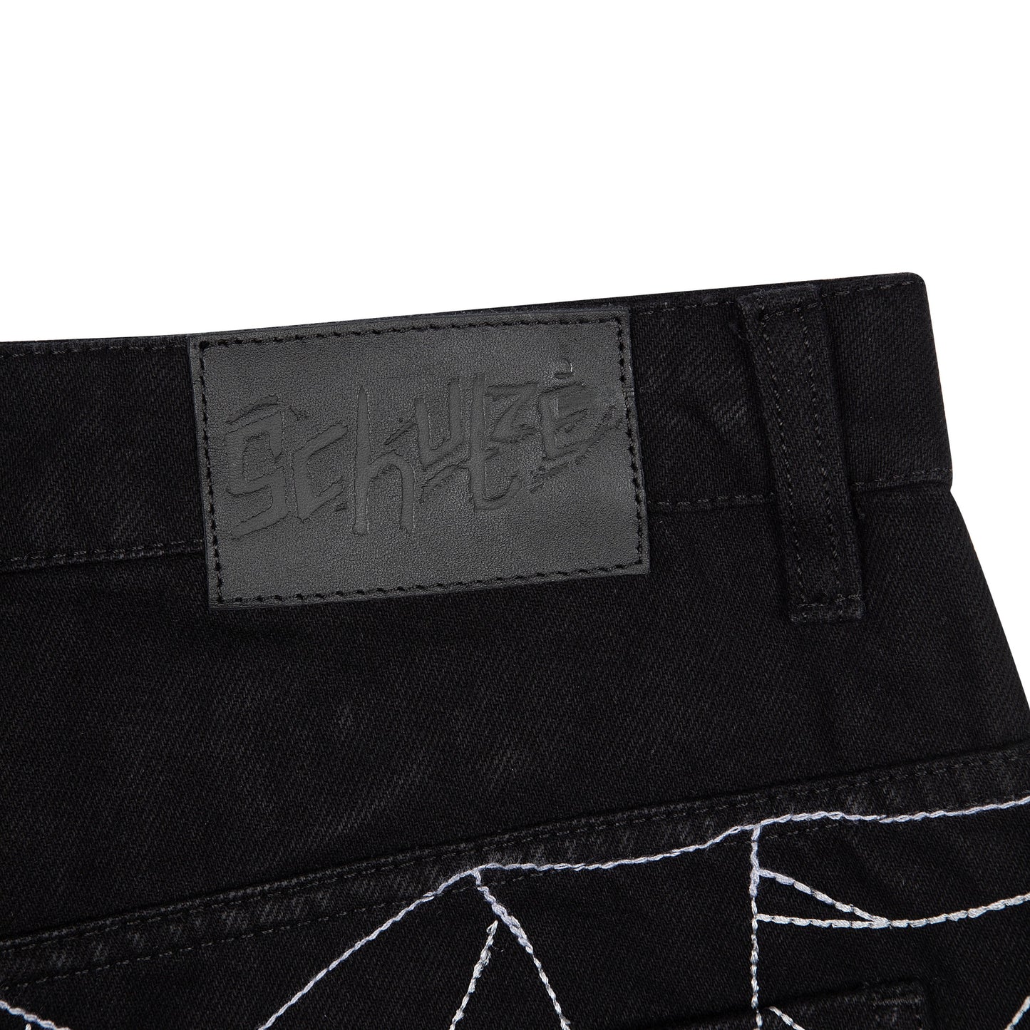 "spiderweb" raw Denim