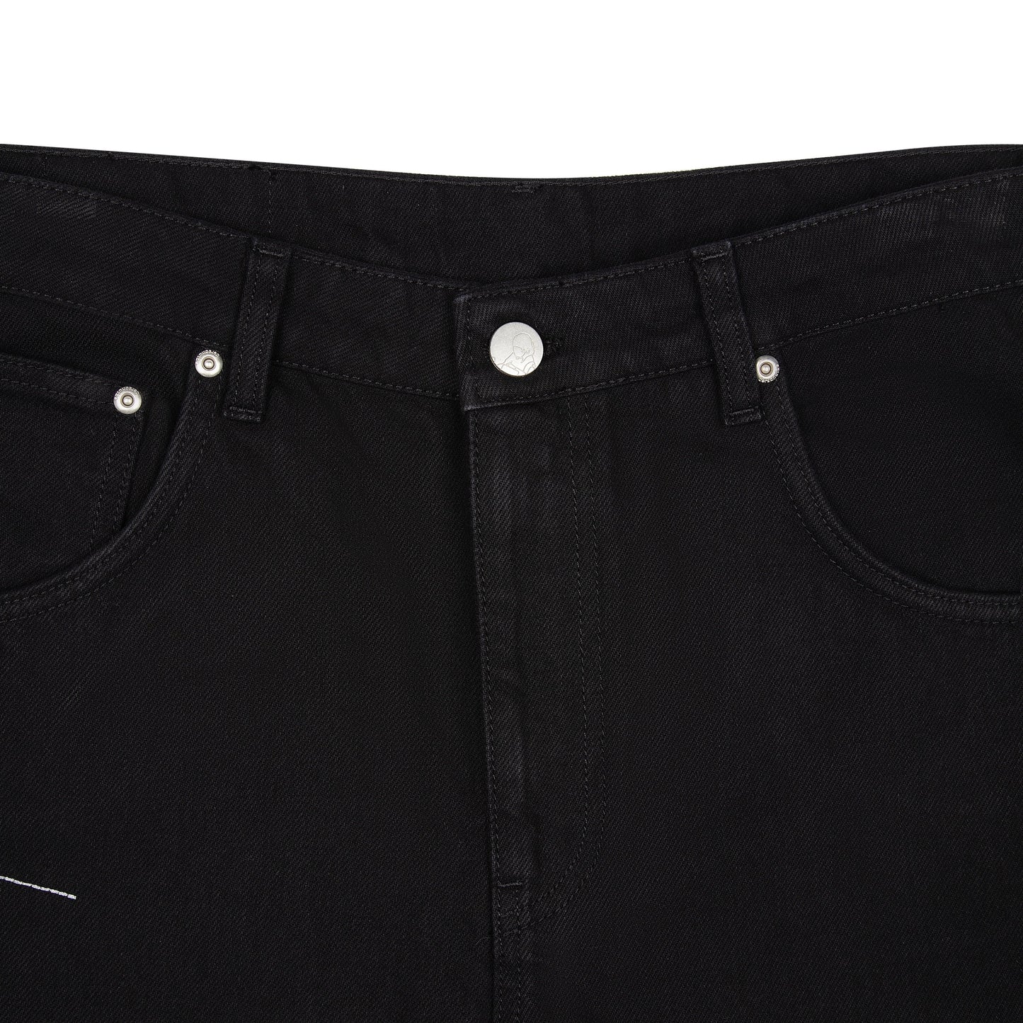 "spiderweb" raw Denim