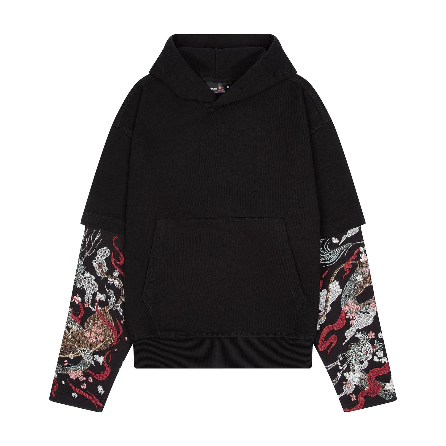 "yakuza" double sleeve Hoodie