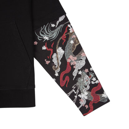 "yakuza" double sleeve Hoodie