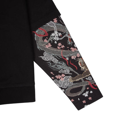 "yakuza" double sleeve Hoodie