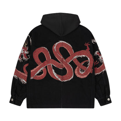 "yakuza" denim Jacket black