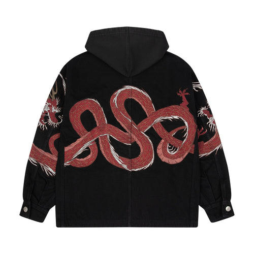 "yakuza" denim Jacket black