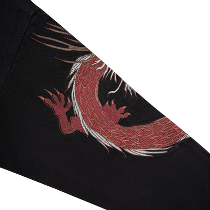 "yakuza" denim Jacket black