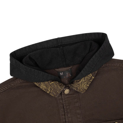 "yakuza" brown washed denim Jacket