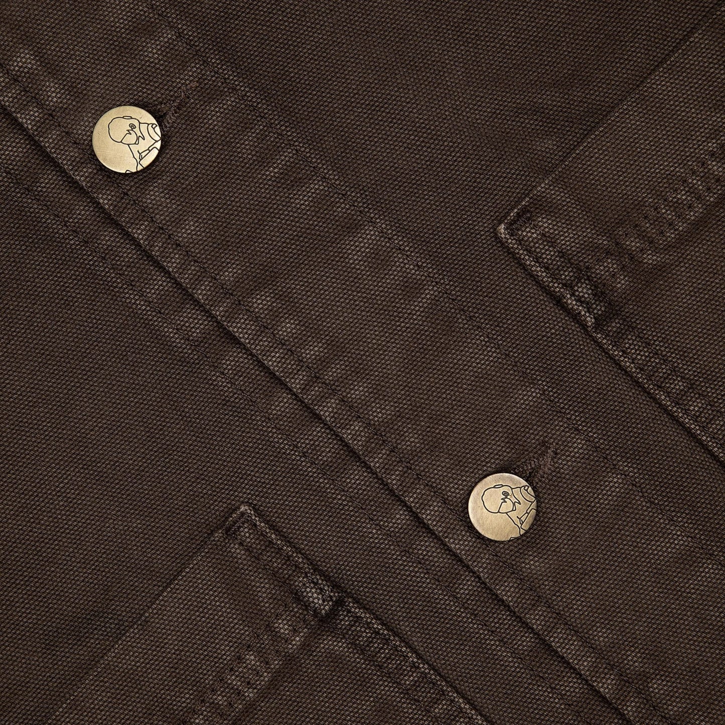 "yakuza" brown washed denim Jacket