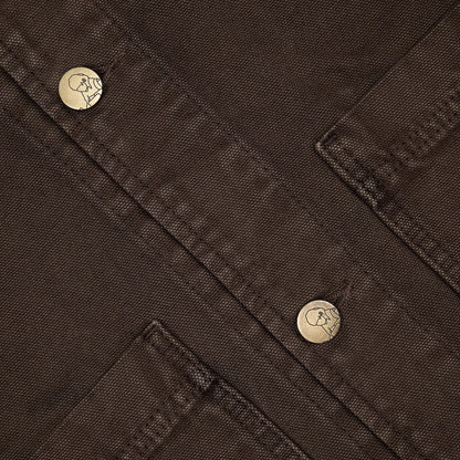"yakuza" brown washed denim Jacket