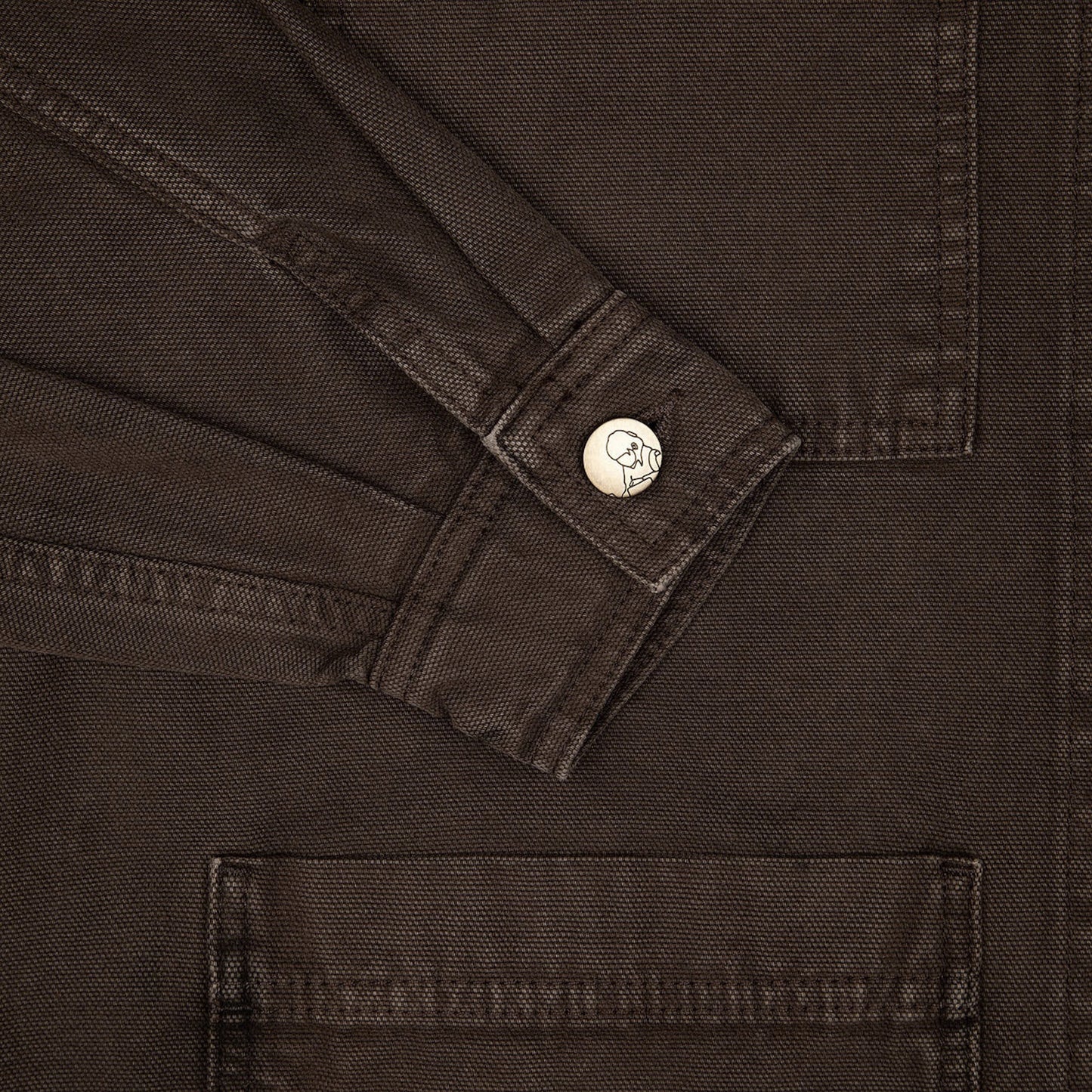 "yakuza" brown washed denim Jacket