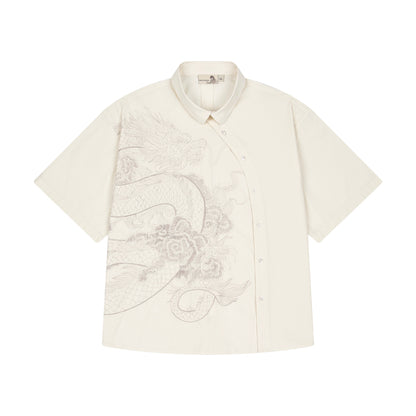 "yakuza" Shirt creme