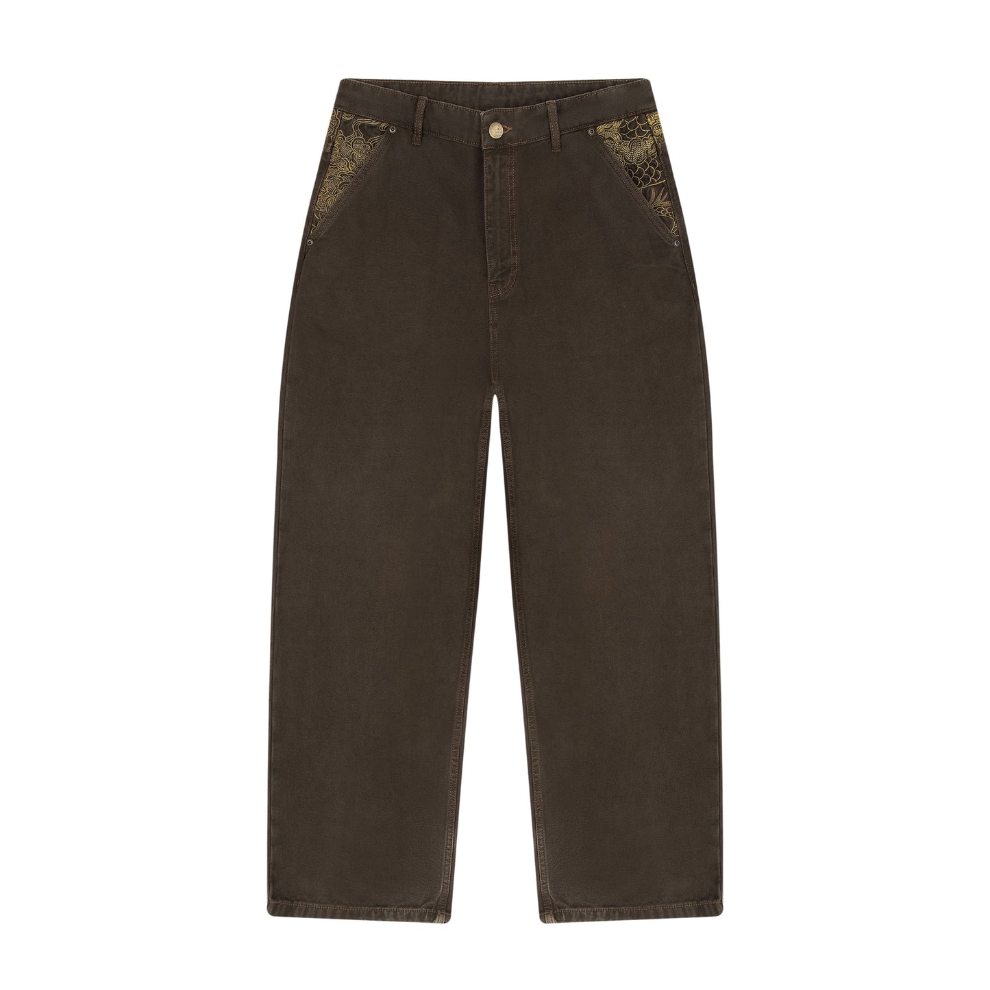 "yakuza" brown washed Denim