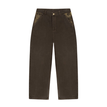 "yakuza" brown washed Denim