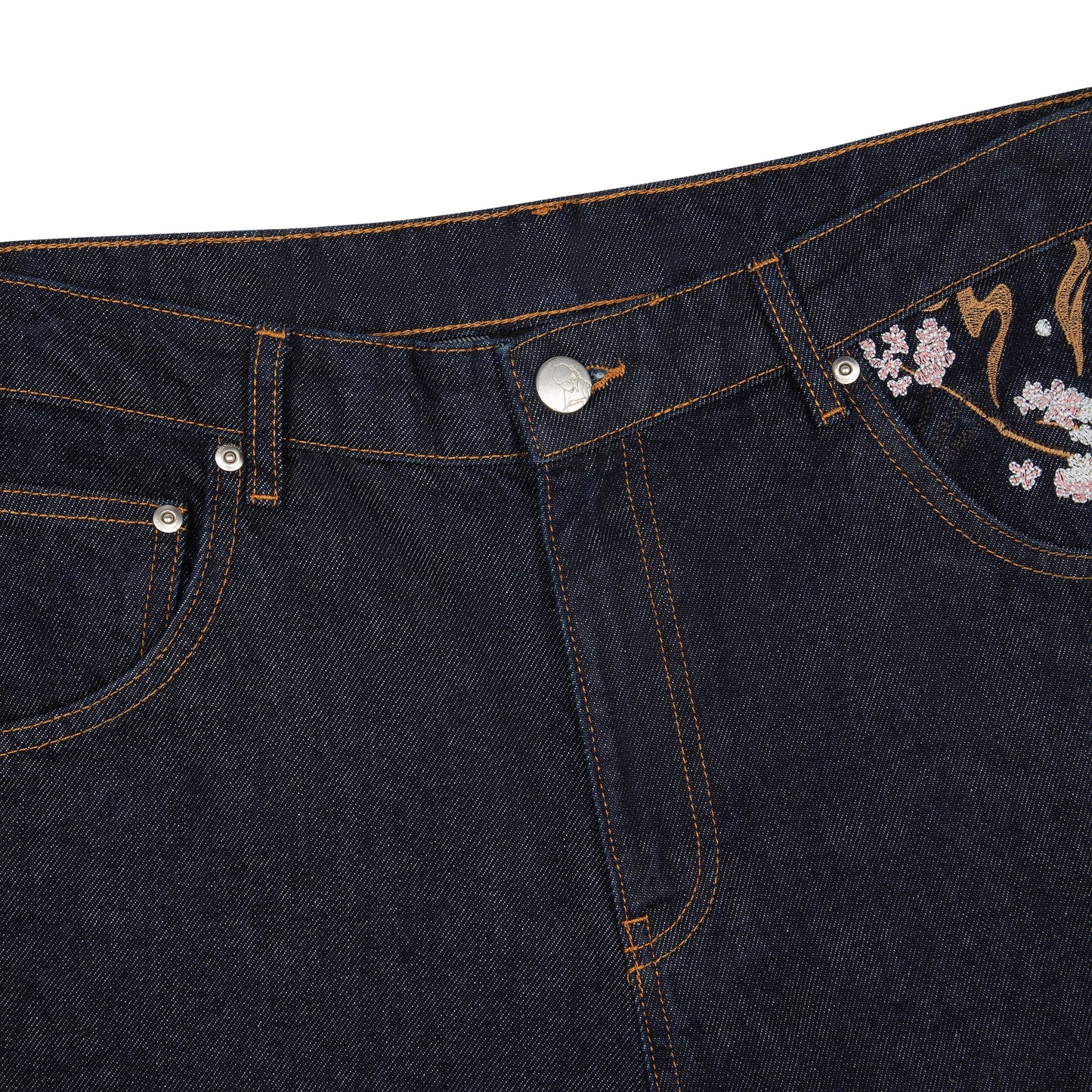 "yakuza" raw Denim blue