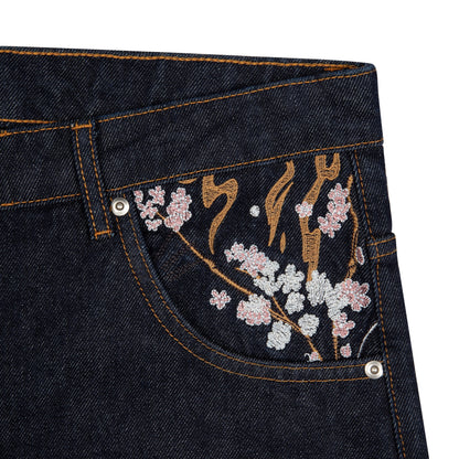 "yakuza" raw Denim blue