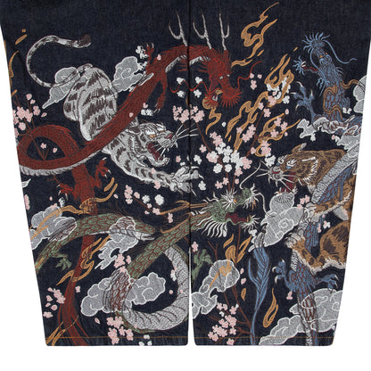 "yakuza" raw Denim blue