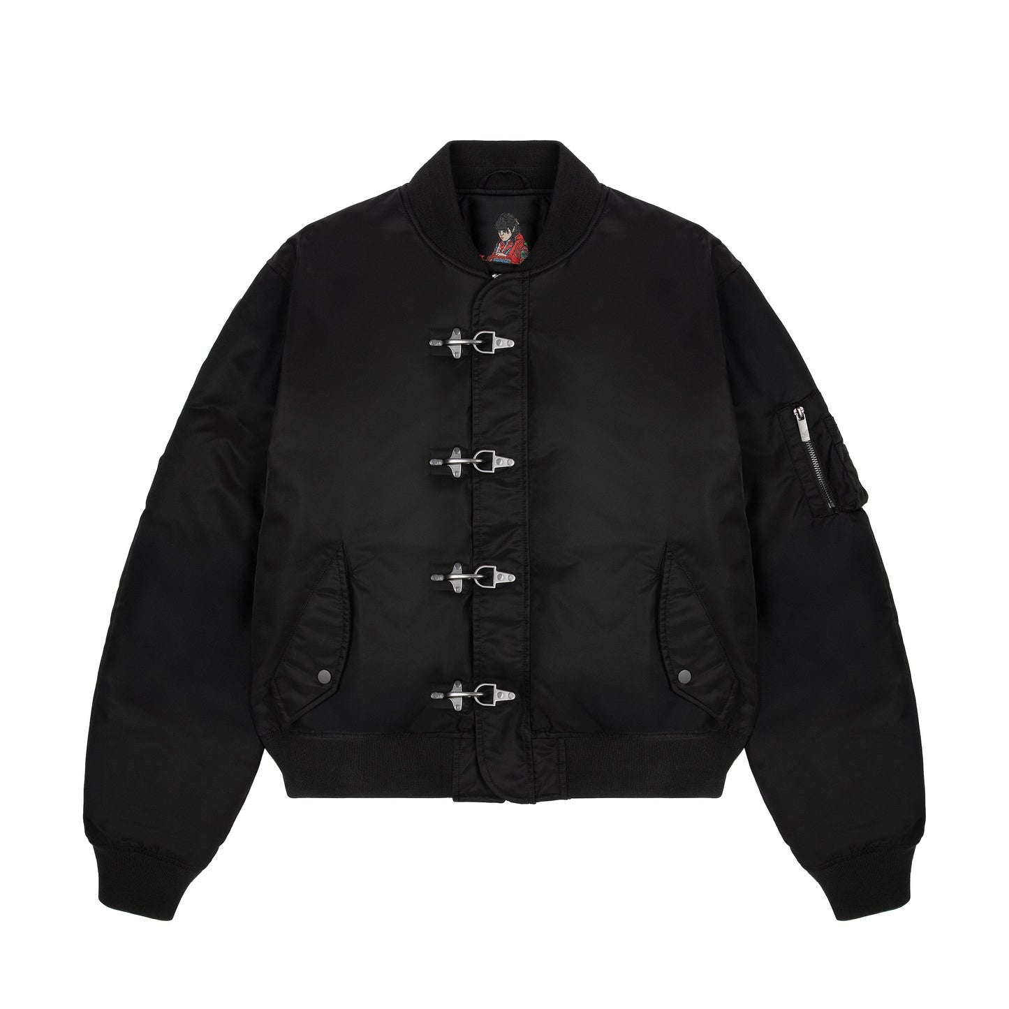"yakuza" bomber Jacket black