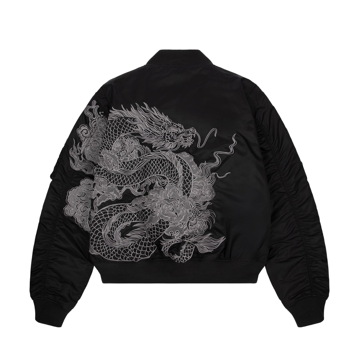 "yakuza" bomber Jacket black