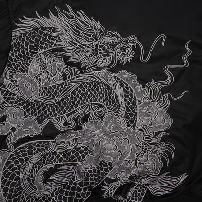 "yakuza" bomber Jacket black