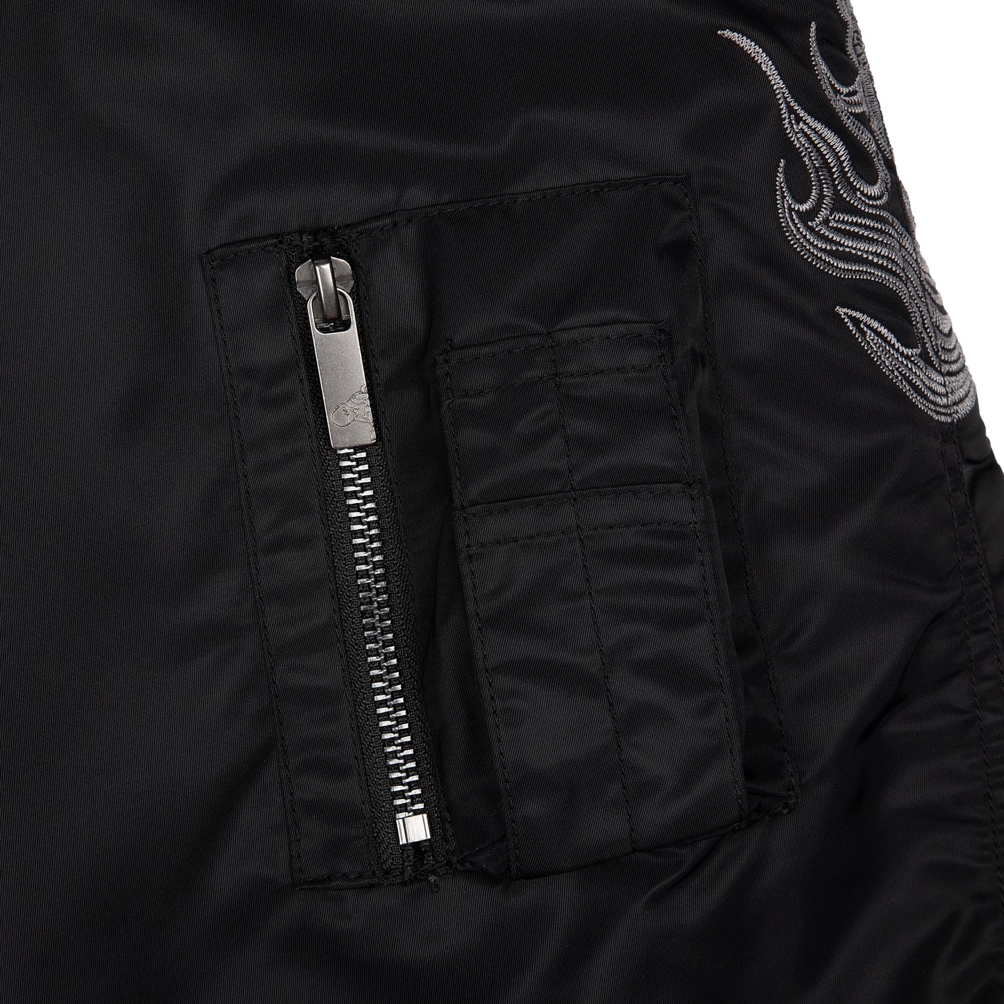 "yakuza" bomber Jacket black