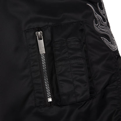 "yakuza" bomber Jacket black