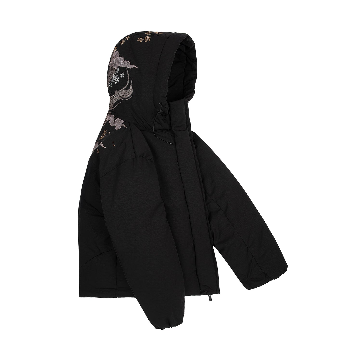 "yakuza" down Puffer jacket black