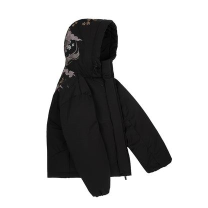 "yakuza" down Puffer jacket black