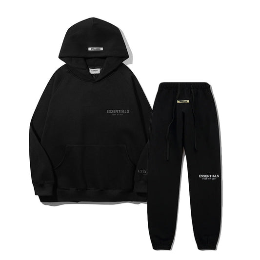 FW21 Reflective Font Hoodie / Pants / Set - Black