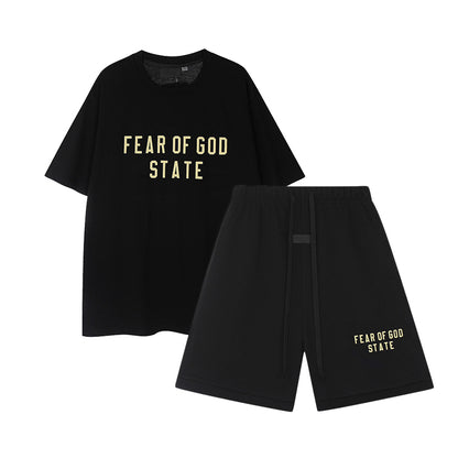 FW24 STATE T-Shirt / Shorts / Set - Black