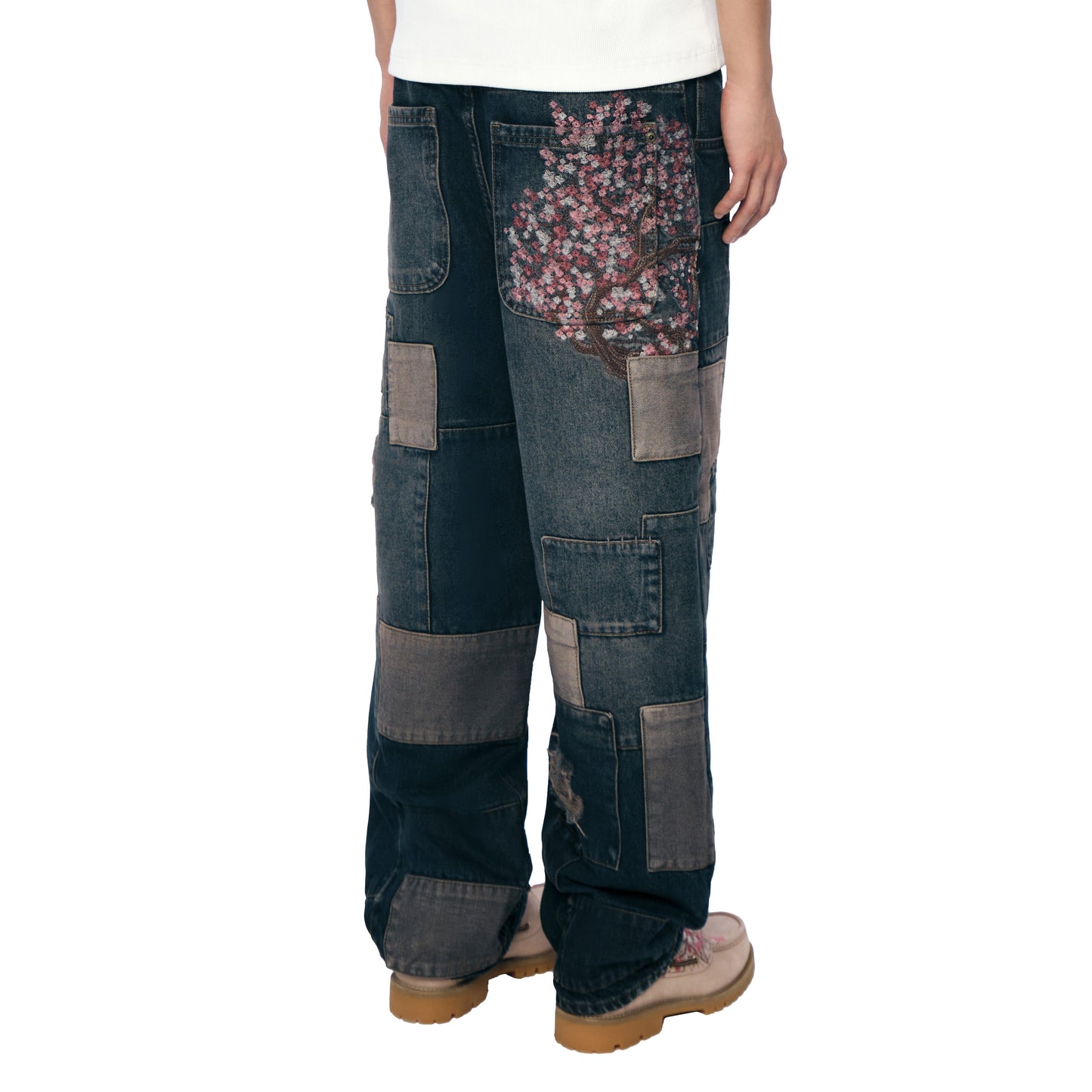 "blossom v2" patchwork Denim dark indigo