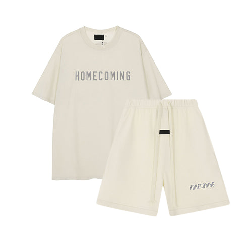 Homecoming T-Shirt / Shorts / Set - Milky White