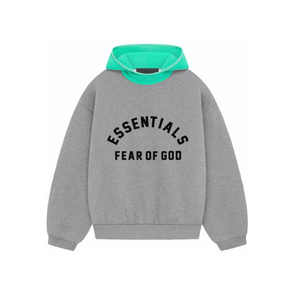 SS24 Hoodie Dark Heather Oatmeal/Mint Leaf