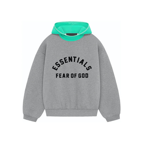 SS24 Hoodie Dark Heather Oatmeal/Mint Leaf
