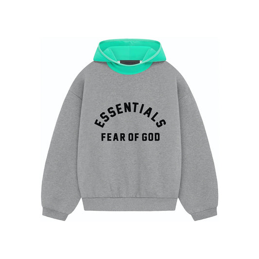 SS24 Hoodie Dark Heather Oatmeal/Mint Leaf