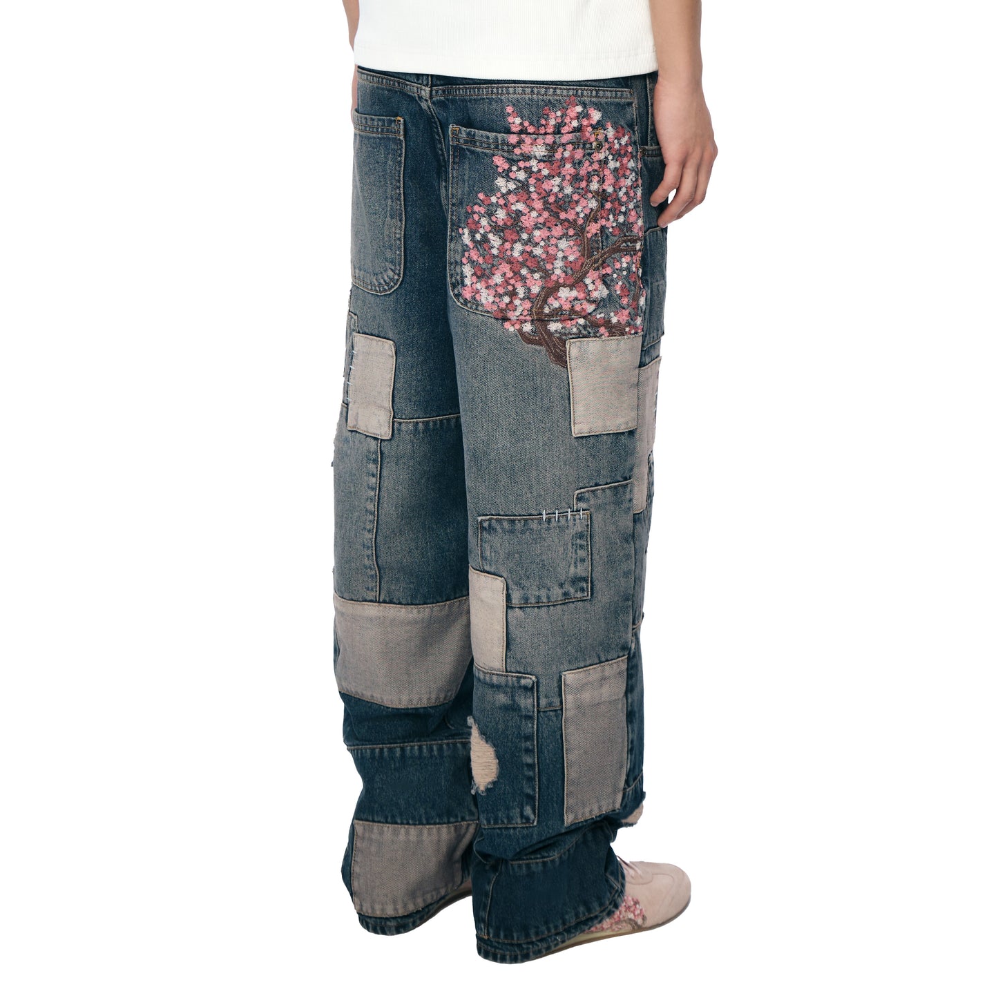 "blossom v2" patchwork washed Denim