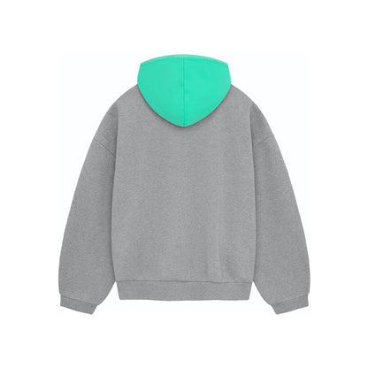 SS24 Hoodie Dark Heather Oatmeal/Mint Leaf