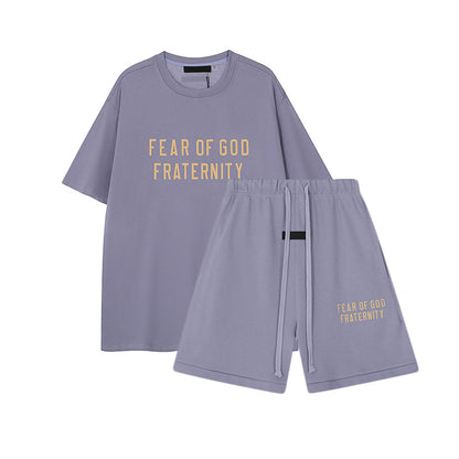 FW24 FRATERNITY T-Shirt / Shorts / Set - Purple