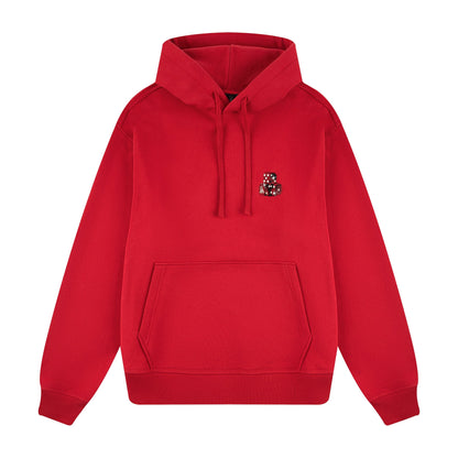 "dice" Hoodie red