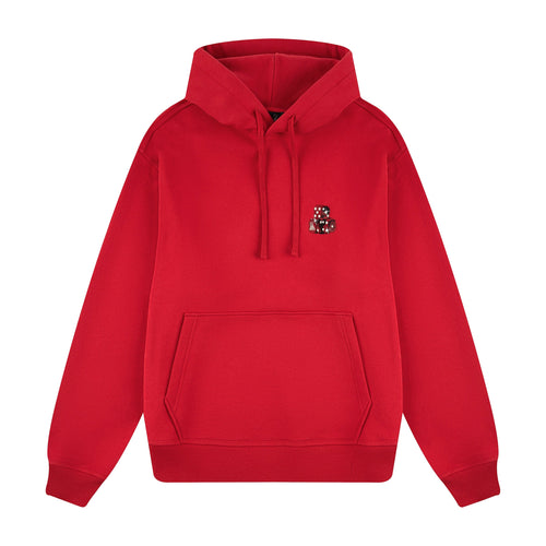 "dice" Hoodie red