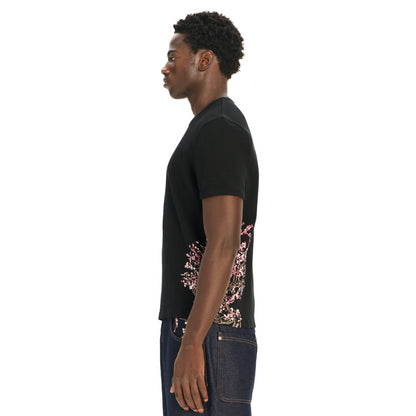 "blossom v3" ribbed T Shirt black