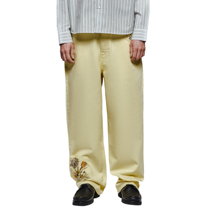 "garden of eden" Denim butter yellow