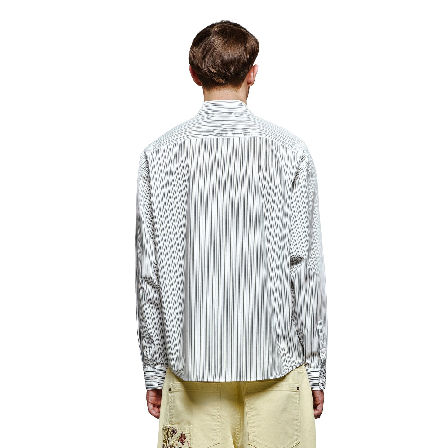 "garden of eden" white-green striped Shirt