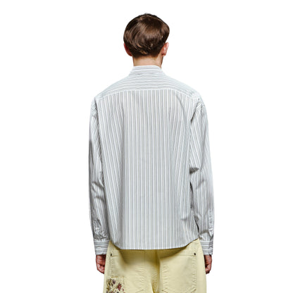 "garden of eden" white-green striped Shirt