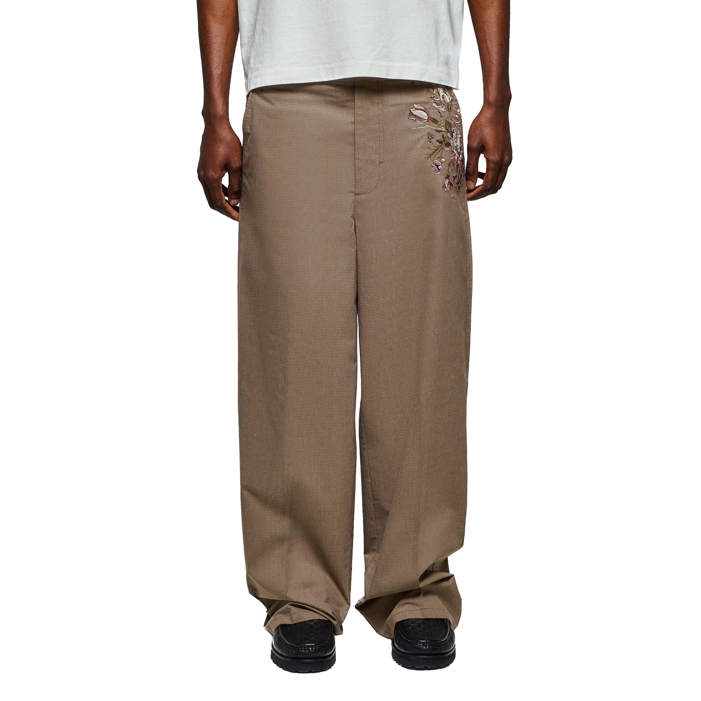 "garden of eden" plaid patterned Trousers