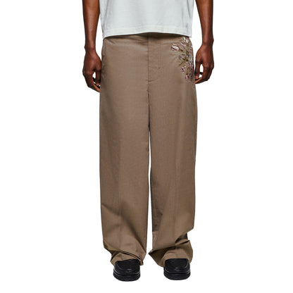 "garden of eden" plaid patterned Trousers