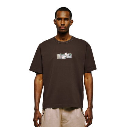 "on air" T Shirt brown