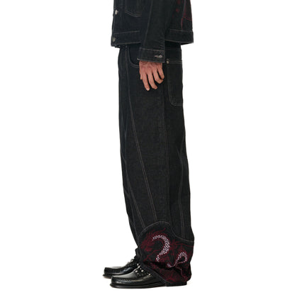 "yakuza" raw Denim black 03