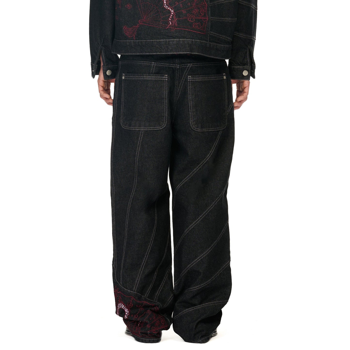 "yakuza" raw Denim black 03