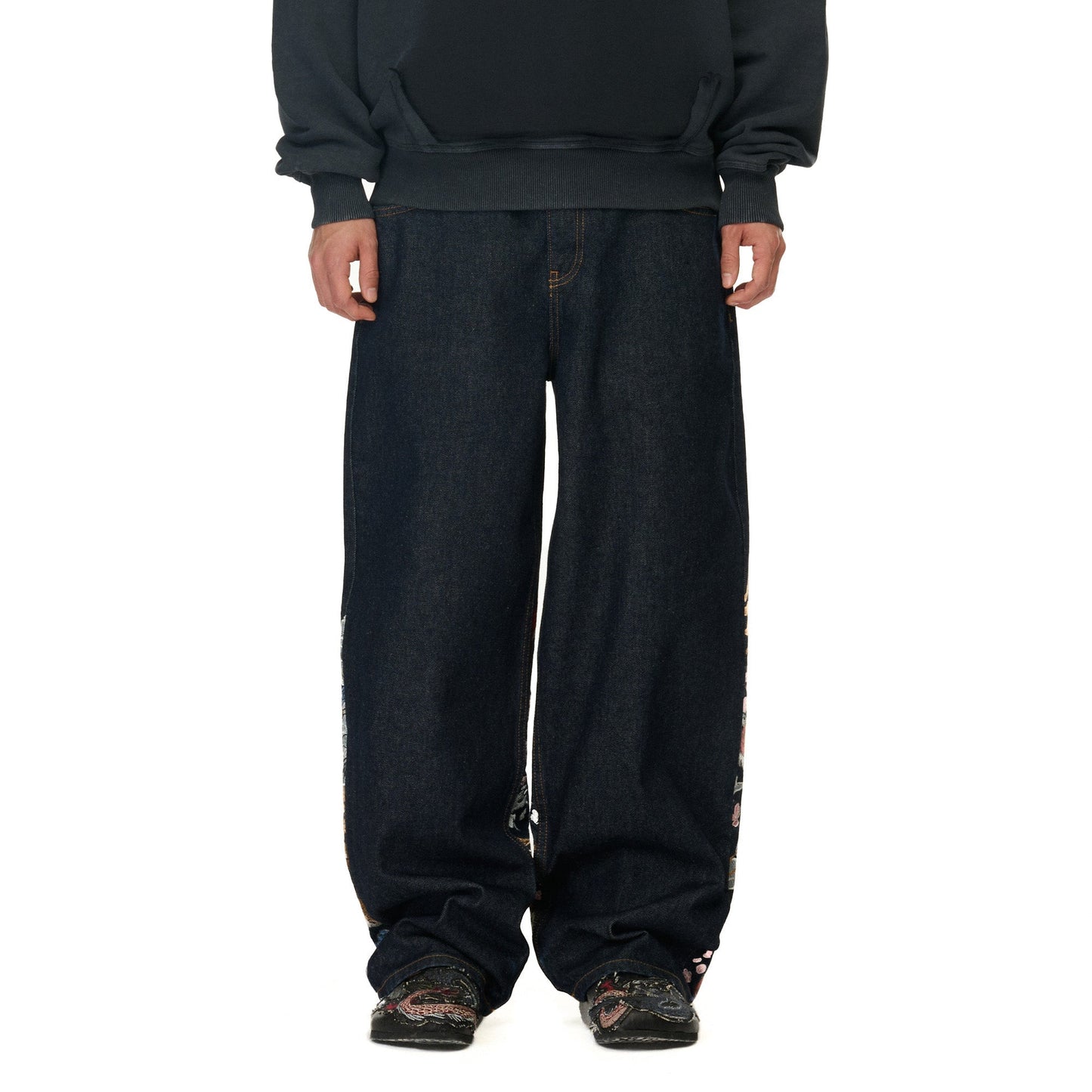 "yakuza" raw Denim blue